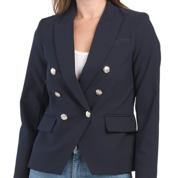 New Rachel Zoe Double Breasted Nautical Style Navy Blazer/Jacket New Size 8 US - Picture 3 of 10